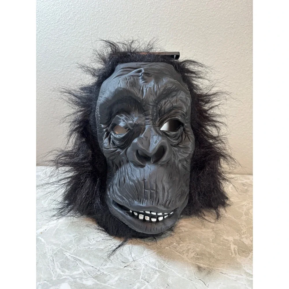 Realistic Gorilla‎ Mask Adult Halloween Costume Party Cosplay Accessory Y2K Vtg
